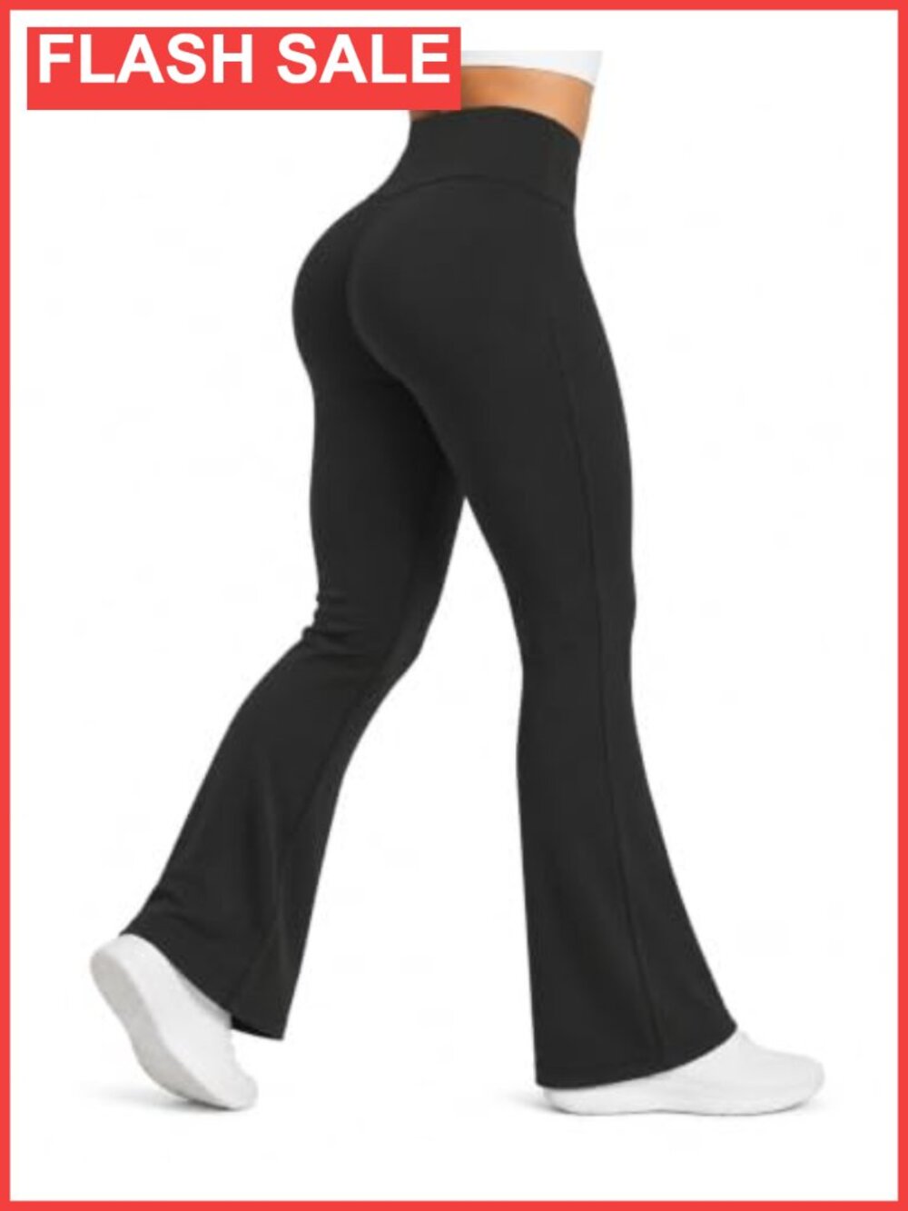 Flare Leggings Women High Rise Wide Leg Bell Bottom Yoga Pants Workout